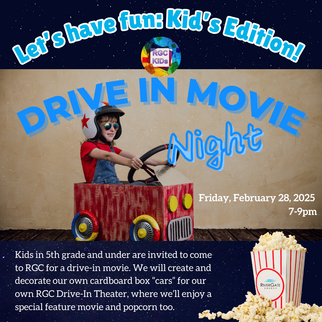 Featured image for “LET’S HAVE FUN: KIDS’ EDITION (Drive-In Movie Night) – Fri, Feb 28th, 2025 (7pm-9pm)”