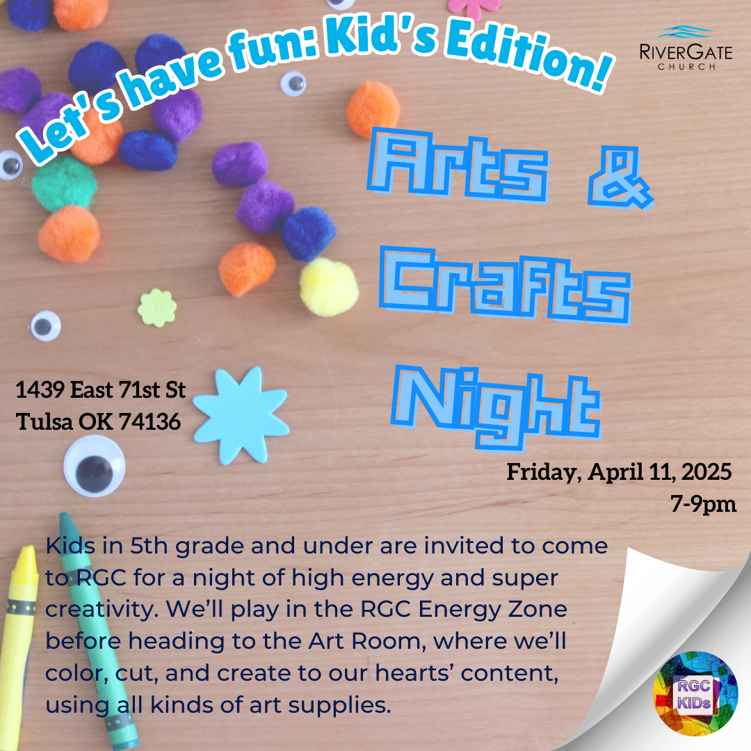 Featured image for “LET’S HAVE FUN: KIDS’ EDITION (Arts & Craft Night) – Fri, April 11th, 2025 (7pm-9pm)”