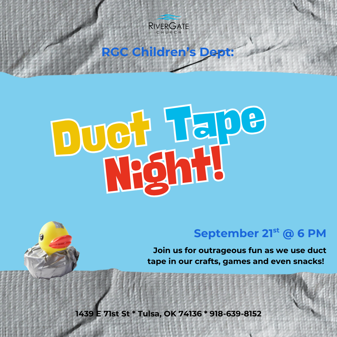 Featured image for “RGC KiDs – Duct Tape Night (Sunday, September 21st, 2025 – 6pm)”