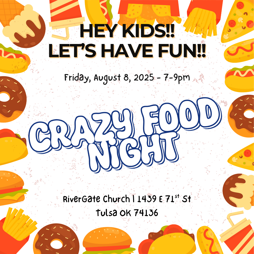 Featured image for “LET’S HAVE FUN: KIDS’ EDITION (Crazy Food Night) – Friday, August 8th, 2025 (7pm-9pm)”