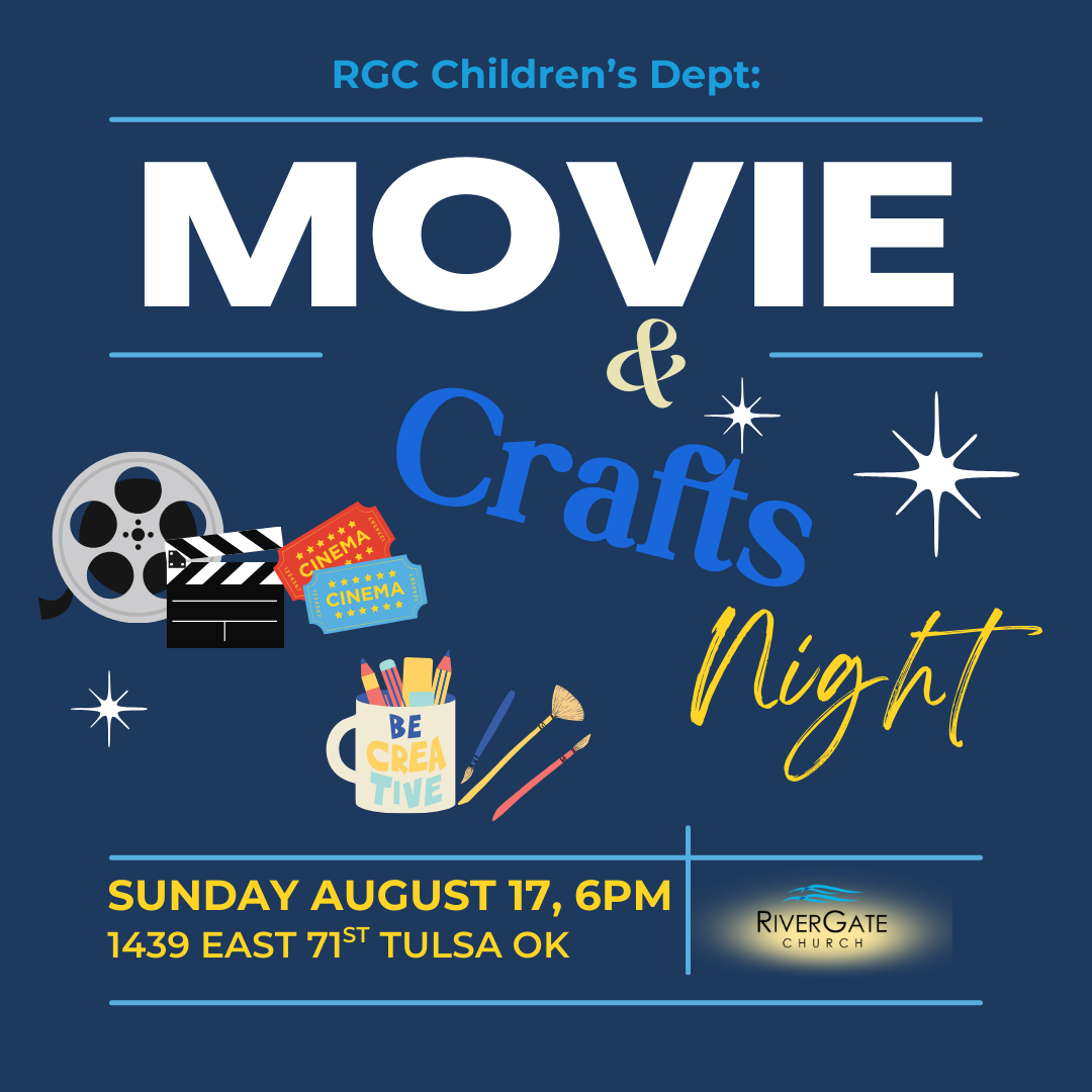 Featured image for “RGC KiDs – Movie & Craft Night! (Sunday, August 17th, 2025 – 6pm)”