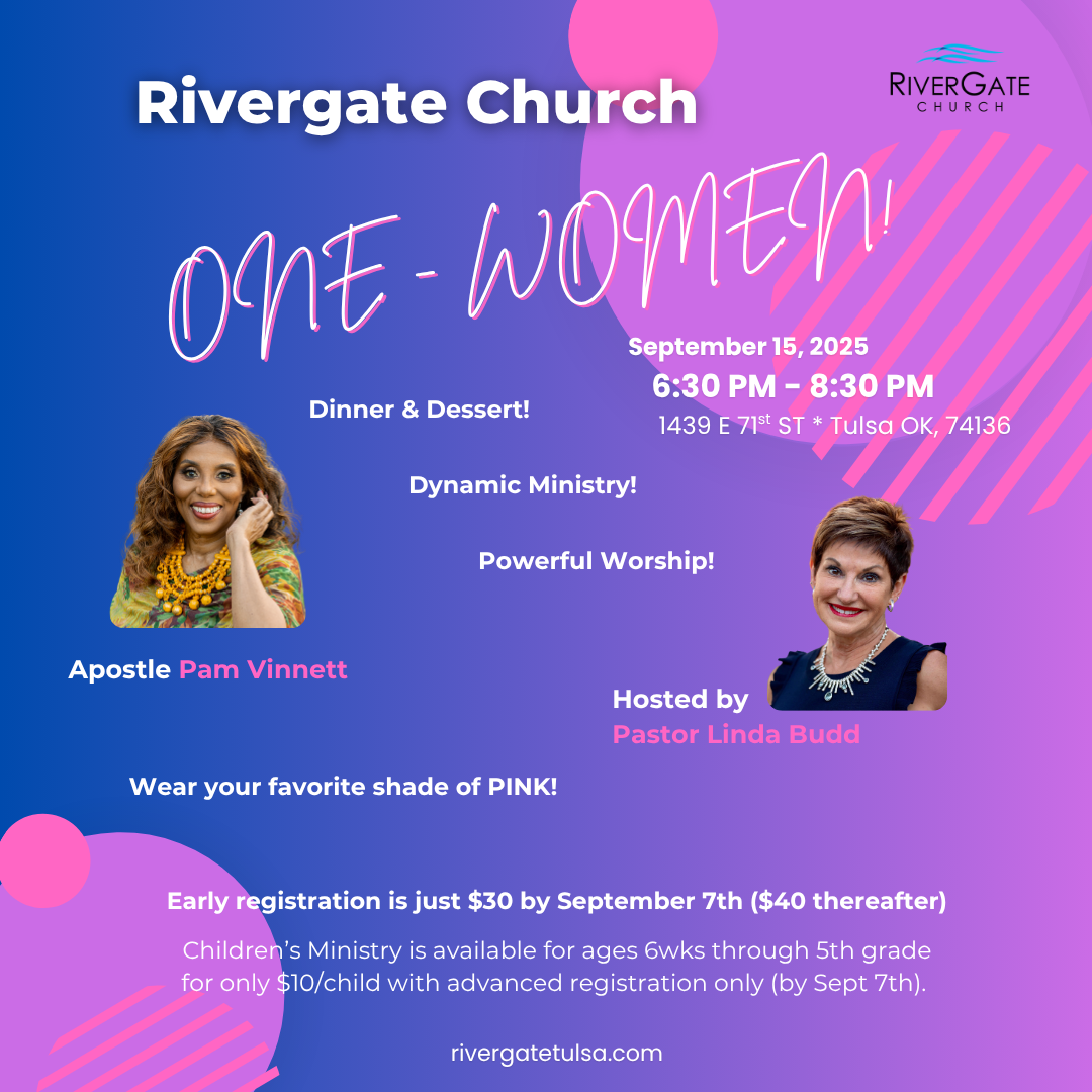 Featured image for “Pastor Linda Budd invites you to attend ONE: Women! Monday, September 15th, 2025”