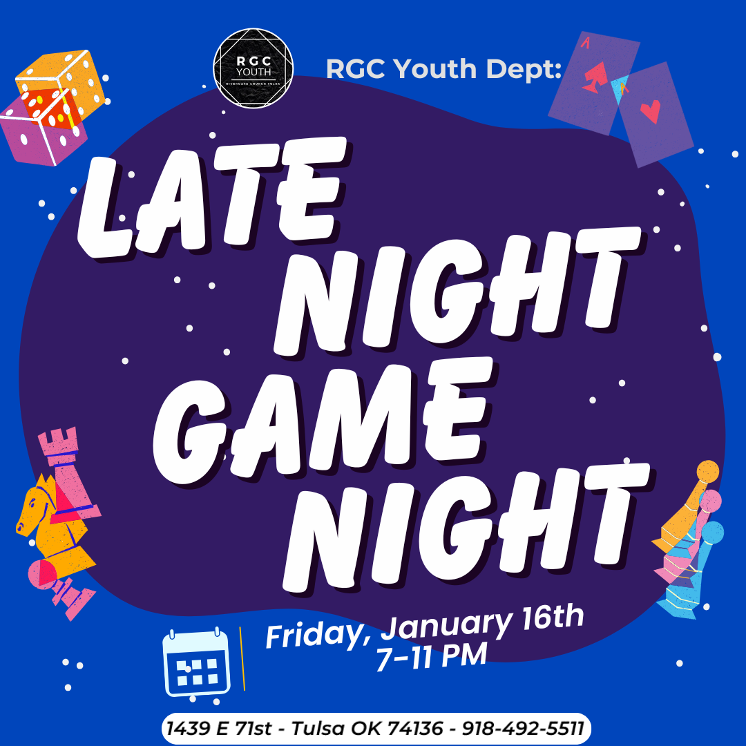 Featured image for “RGC Youth: Late Night Game Night (Friday, January 16th, 2026 – 7pm-11pm)”
