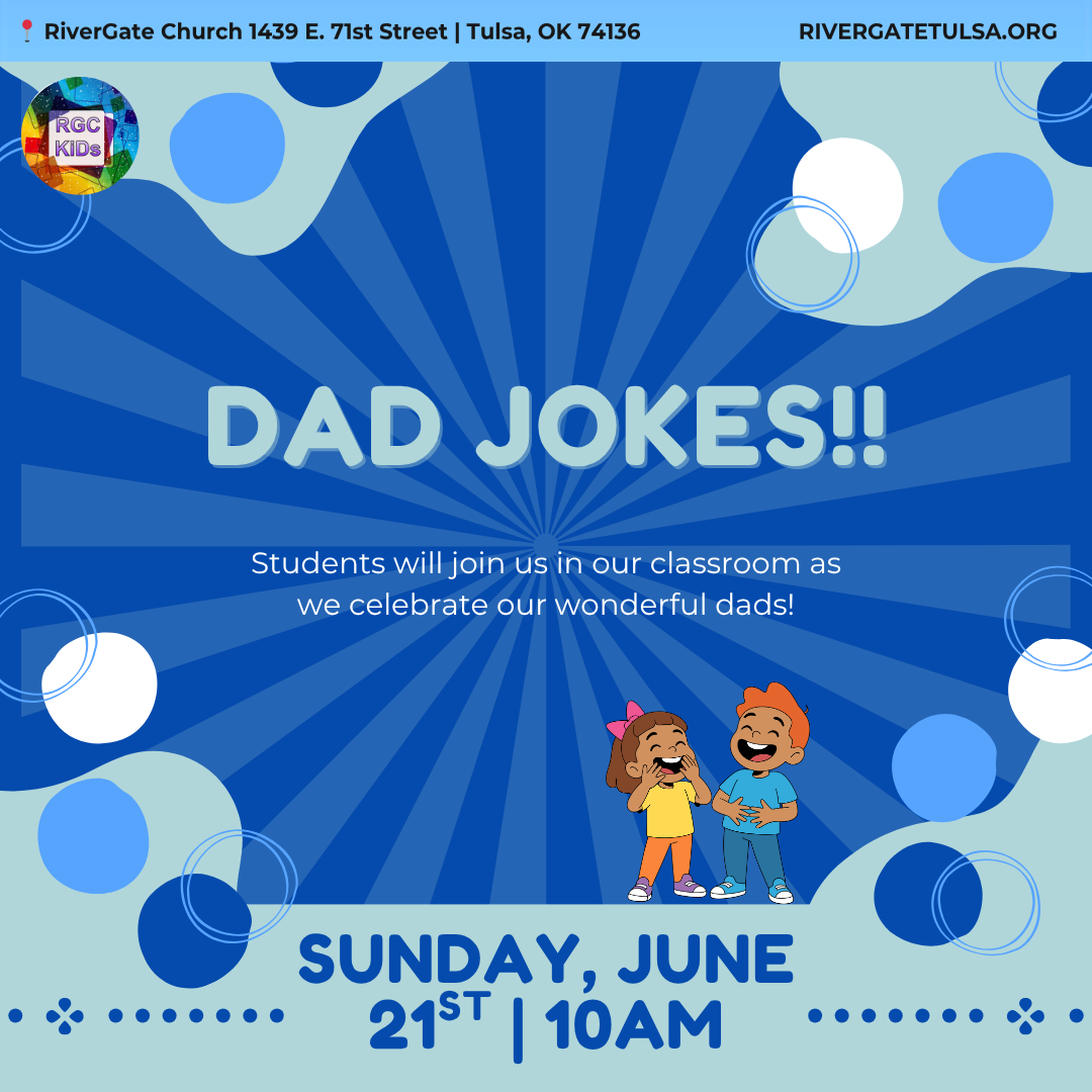 Featured image for “RGC KiDs: Dad Jokes! (Sunday, June 21st, 2026 – 10am Service)”