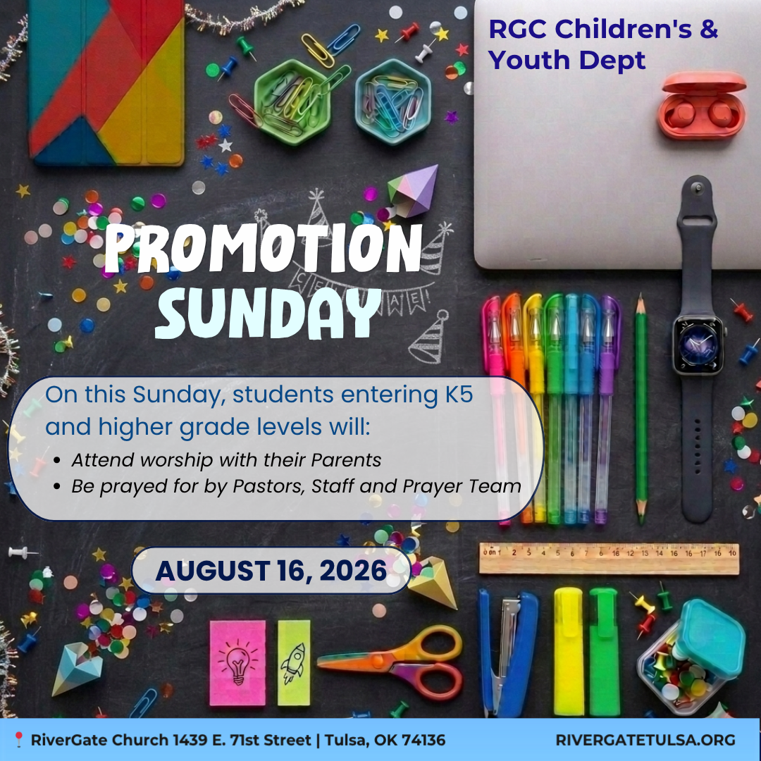 Featured image for “RGC KiDs & Youth – PROMOTION SUNDAY (Sunday, August 16, 2026)”