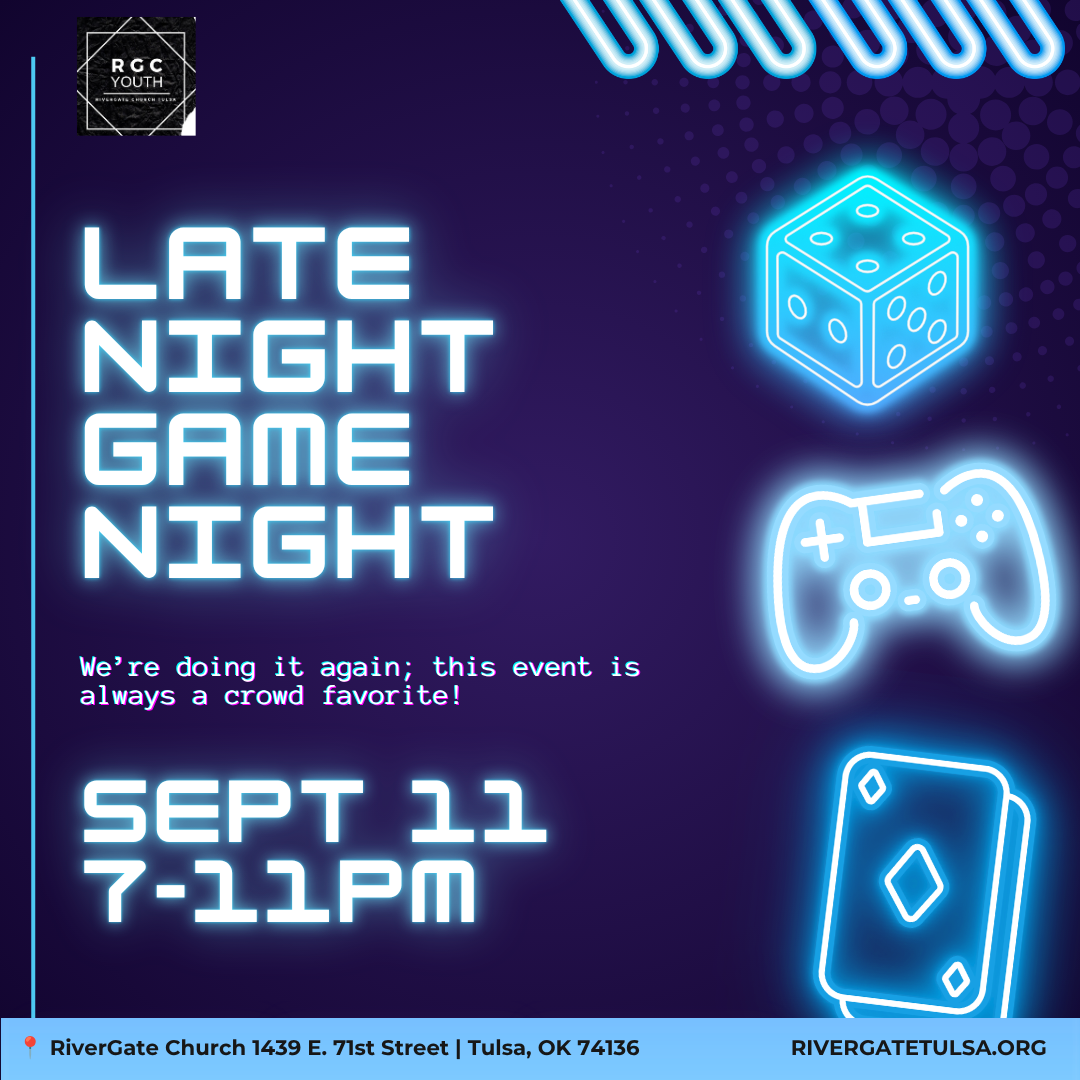 Featured image for “RGC Youth: Late Night Game Night (Friday, September 11th, 2026 – 7pm-11pm)”