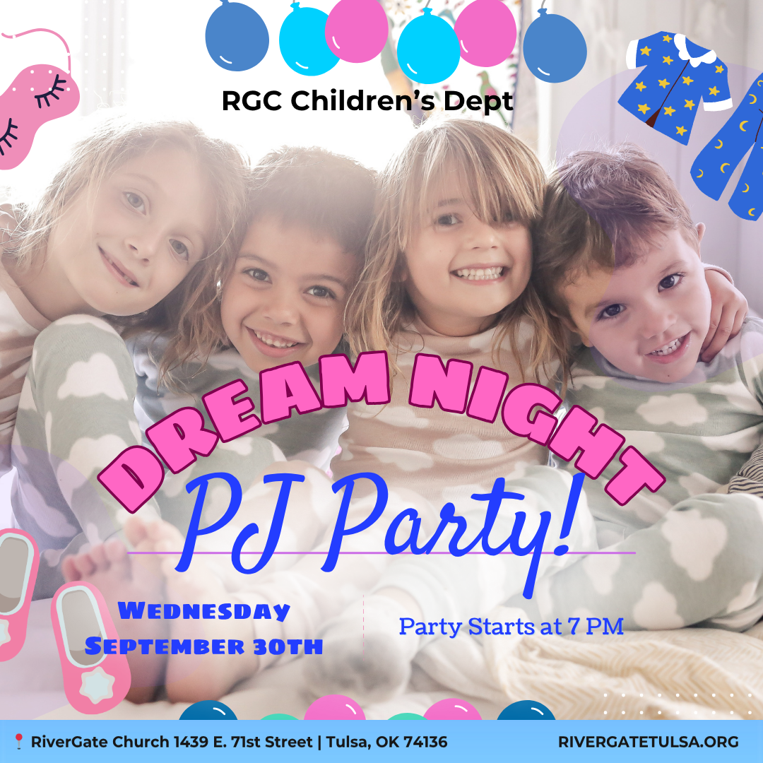 Featured image for “RGC Children’s Dept: Dream Night/PJ Party! (Wednesday, September 30th, 2026-7pm)”